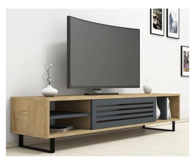 Set 2 picioare Stil Scandinav noptiera & comoda ,18 cm H x 45 cm L, Vopsire in camp electrostic, Finisaje Premium , BalustradeTM