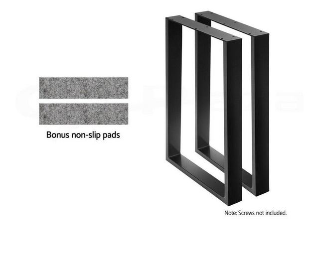 Set 2 picioare masa stil scandinav,72 cm H x 50 cm L , Profil Lat , Vopsire in camp electrostic, FInisaje Premium , BalustradeTM