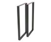 Set 2 picioare Masa Bar stil scandinav,100 cm H x 40 cm L, Profil Lat, Vopsire in camp electrostic, Finisaje Premium, Balustrade