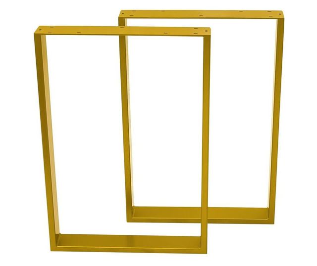 Set 2 picioare masa stil scandinav,72 cm H x 50 cm L , Profil Lat , Vopsire in camp electrostic, FInisaje Premium , BalustradeTM