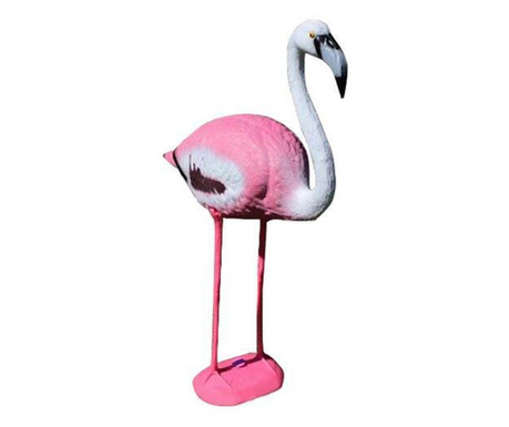 Decoratiune gradina, plastic, flamingo, 22x60x93 cm