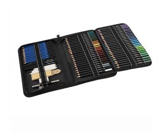 Set 96 piese cu creioane grafit colorate si pentru schite Nassau Fine Art