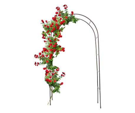 Arcada metalica de gradina pentru flori cataratoare, 240x140x38 cm