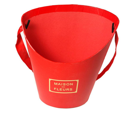 Coșuleț cu mâner Maison des Fleurs - roșu