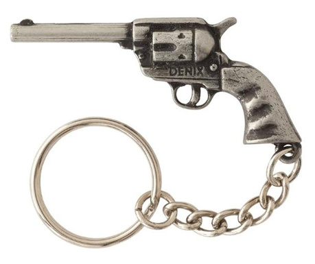 Декоративен Револвер - ключодържател, 12.5 см