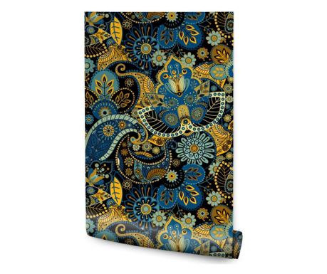 Tapet Pentru Sufragerie Plante Flori Stil Folclor 1000x53cm
