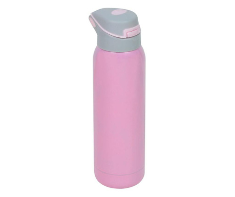 Bidon pentru apa, design modern, ideal pentru sport, 500 ml, roz