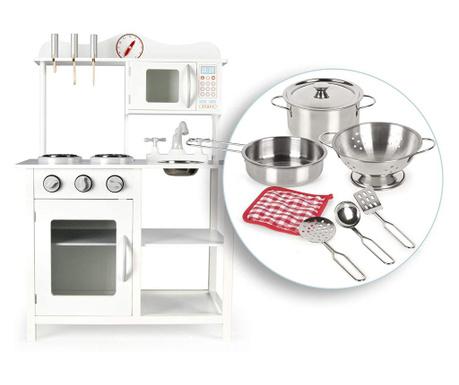 Igračka kuhinjski set s metalnim posudama