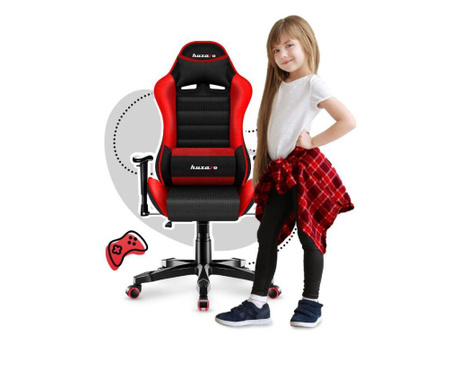 Геймърски стол за деца Ranger 6.0 червен с мрежа