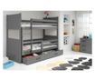 Двуетажно детско легло, сиво INTERBEDS RICO 196 X 87см