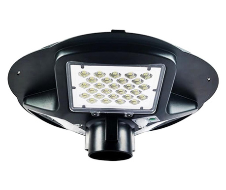 Улична прожекторна лампа LED със слънчев панел IP65 150W 5000K - кръгла