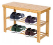 Бамбукова пейка с рафтове за обувки Milos 68.5 х 45 х 25.5 см