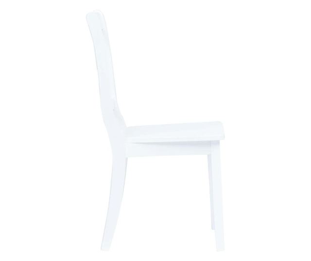 Zestaw mebli kuchennych, 5 części, biały, drewno masywne hevea