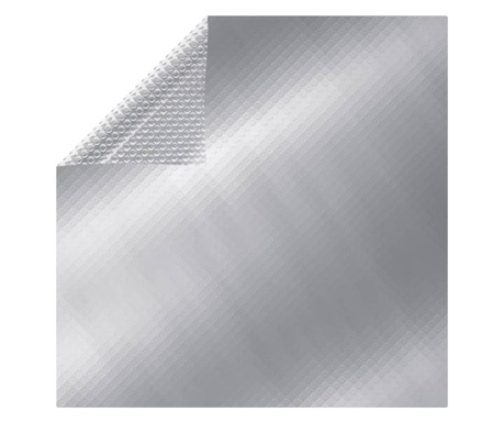 Prelată de piscină, argintiu, 975x488 cm, PE