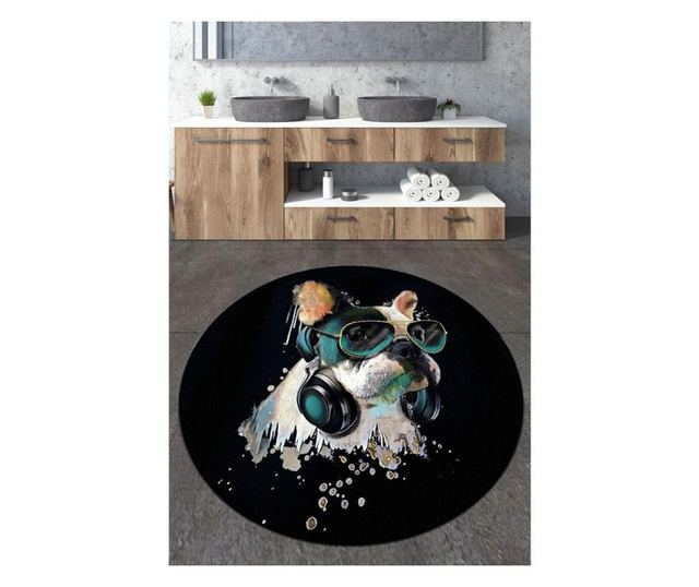 Килим за баня Chilai Home 359CHL4583, 80 см, Антибактериален,  Полиестер, Многоцветен