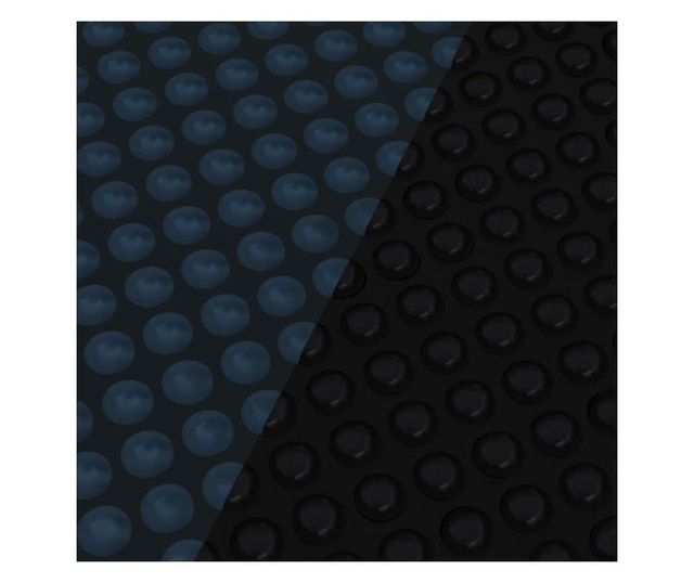 Folie solară plutitoare piscină, negru/albastru, 732x366 cm, PE