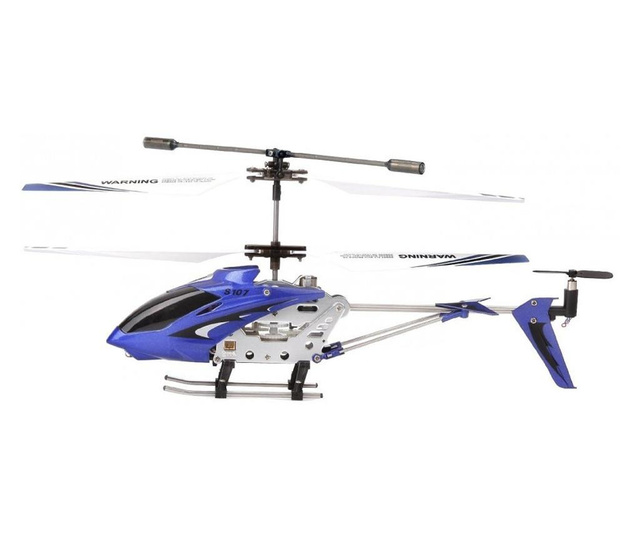 Elicopter Syma, S107G Raza 15m, infrarosu, Cu telecomanda - Albastru