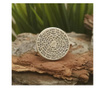 Inel de argint pentru femei "Roata cu cele 72 de nume ale lui Dumnezeu" 67 - Diametru 21.3 mm