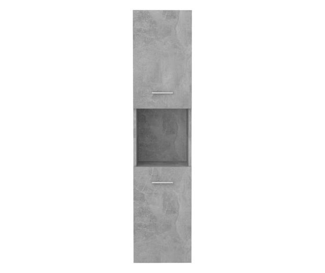 Kupaonski ormarić siva boja betona 30 x 30 x 130 cm od iverice