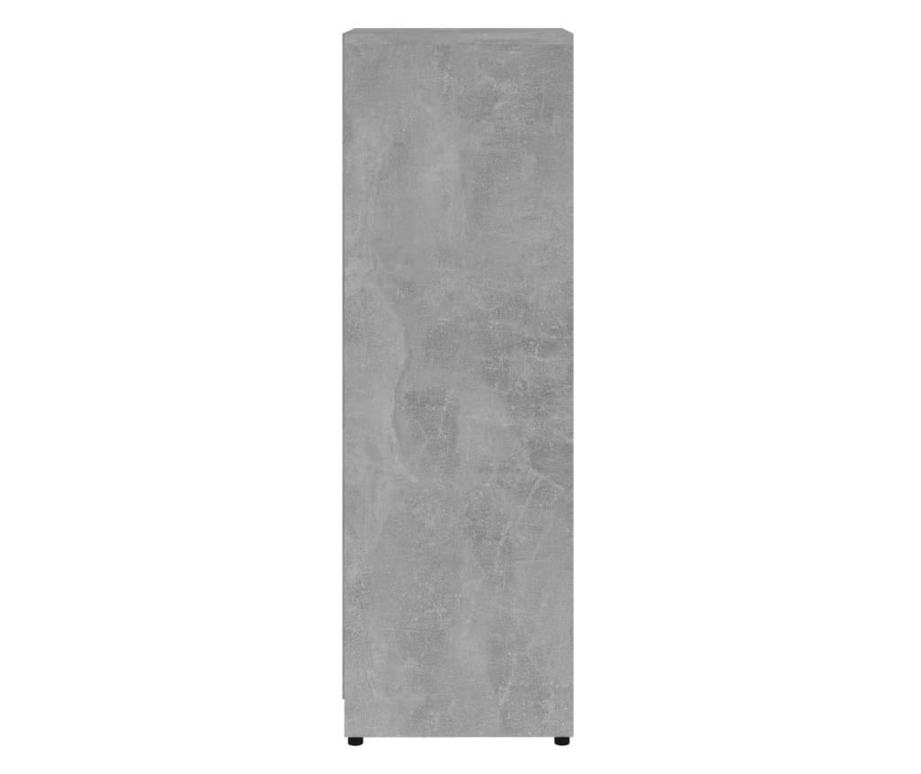 Kupaonski ormarić boja betona 30x30x95 cm od konstruiranog drva - 18