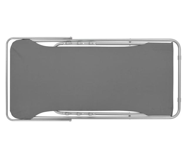 Sklopive stolice za plažu 2 kom čelik i tkanina Oxford sive