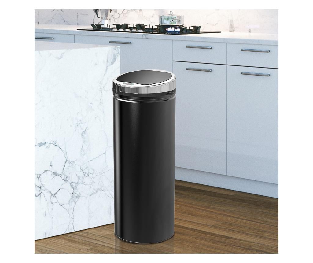 HOMCOM Cos de gunoi Automat cu Senzor cu Infrarosii de 50L din Otel si ABS - 2