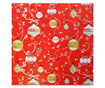 Hârtie ambalat Crăciun 200x70cm globuri roșu