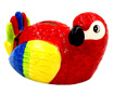 Pusculita papagal din ceramica multicolor