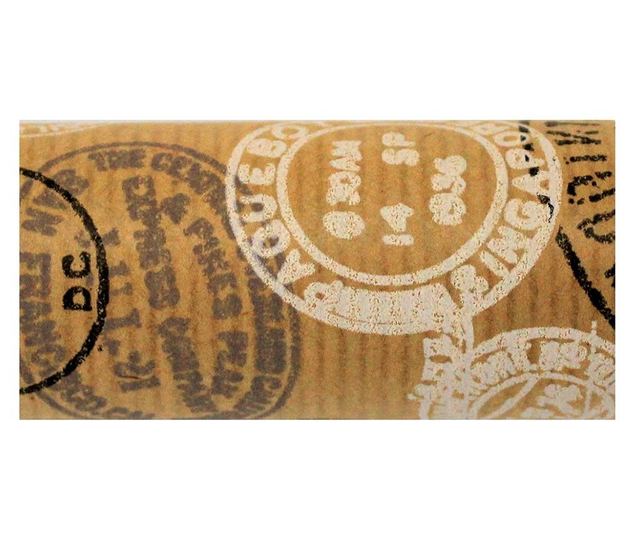 Kraft Vintage Stamps papir za zamatanje poklona