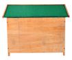 Pawhut Cusca Pentru Caini Impermeabila Pentru Extern Din Lemn De Brad, 85x58x58cm