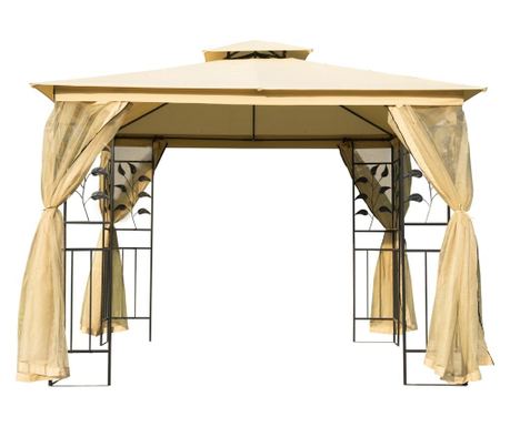Outsunny Pavilion De Gradina De Lux Cort Pentru Gradina 3x3 M 