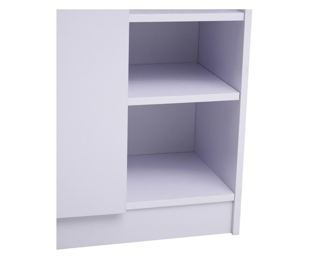 Pantofar cu rafturi, 83x30x90cm, alb - 6