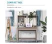 HOMCOM Wooden Desk with Bookshelf for Room