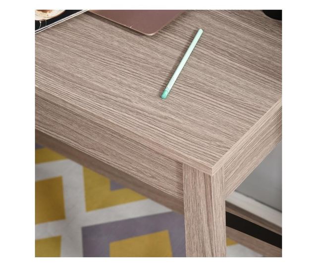 HOMCOM Wooden Desk with Bookshelf for Room