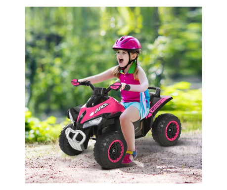 HOMCOM ATV pentru copii Ride-on cu impingere cu lumini si sunete, 18-36 luni HOMCOM