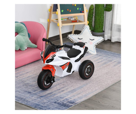 HOMCOM Motocicleta cu trei roti pentru copii 18-36 luni, muzica, far, fara pedale HOMCOM