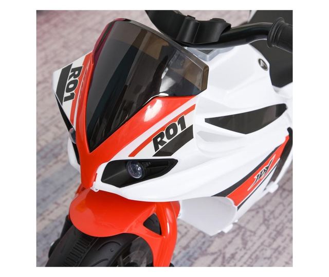 HOMCOM Motocicleta cu trei roti pentru copii 18-36 luni, muzica, far, fara pedale HOMCOM