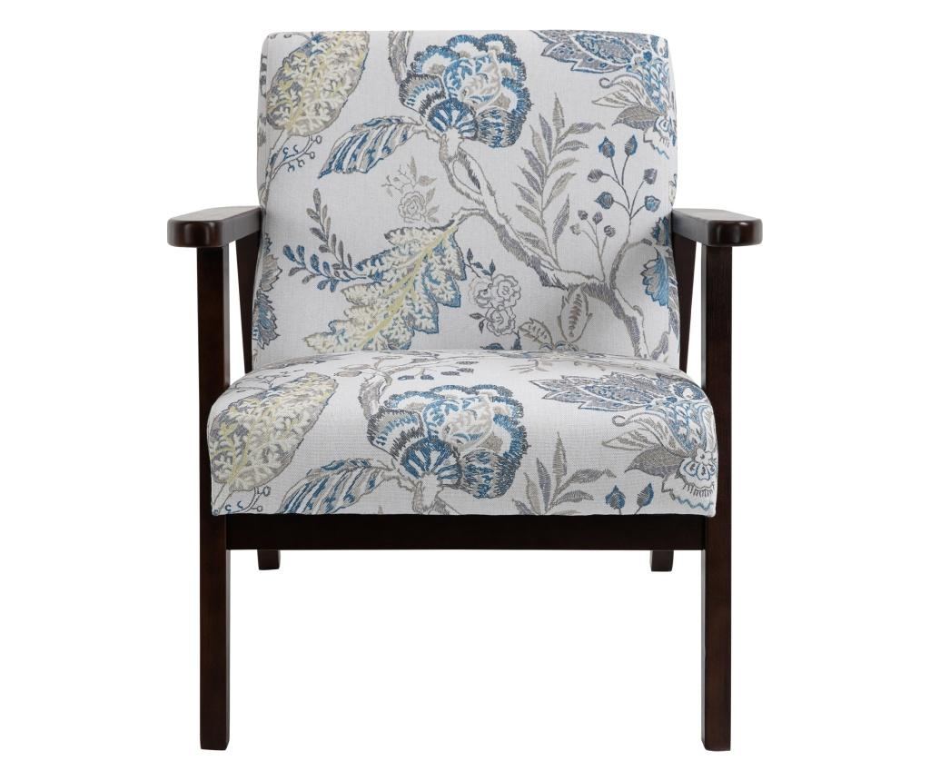 HOMCOM Scaun pentru Living Fotoliu Captusit cu Cotiere din Lemn si Tesatura Homcom - 3