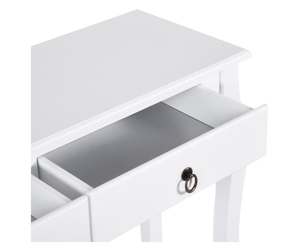 Homcom Tavolo Consola Pentru Hol, Alb, 100x33x76cm - 7