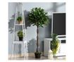 Outsunny Set of 2 Artificial Bay Trees in Pots 120cm Tall for Indoor and Outdoor Use