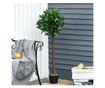 Outsunny Set of 2 Artificial Bay Trees in Pots 120cm Tall for Indoor and Outdoor Use