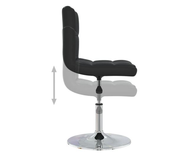 Kuhinjske stolice, 6 kom, crne, umjetna koža