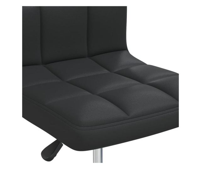 Kuhinjske stolice, 4 kom, crne, umjetna koža