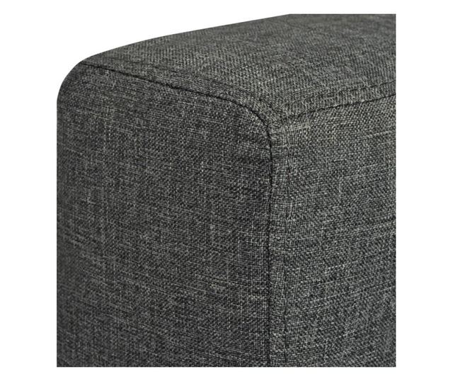 Комплект дивани, мека мебел, от две части, тъмно сиво