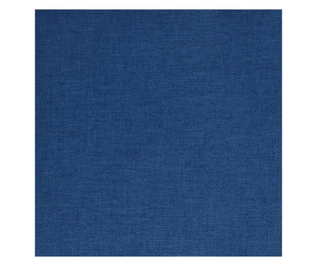 Scaune de masa pivotante, 2 buc., albastru, material textil