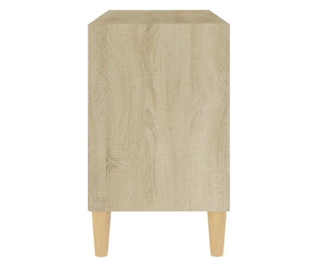 TV ormarić s nogama od masivnog drva 69,5x30x50 cm boja hrasta