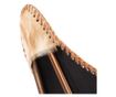 Scaun fluture, maro si alb, piele naturala de capra
