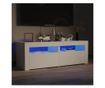 TV ormarić s LED svjetlima bijeli 120 x 35 x 40 cm