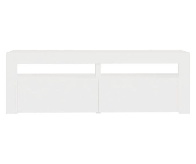 TV ormarić s LED svjetlima bijeli 120 x 35 x 40 cm