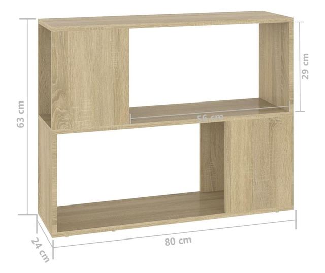 TV ormarić boja hrasta sonome 80 x 24 x 63 cm od iverice